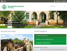 Tablet Screenshot of pnh.sk
